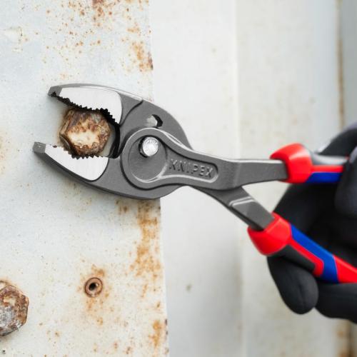 Knipex TwinGrip Front & Side Gripping Pliers with Comfort Handles Grey Atramentized 250mm 82 02 250